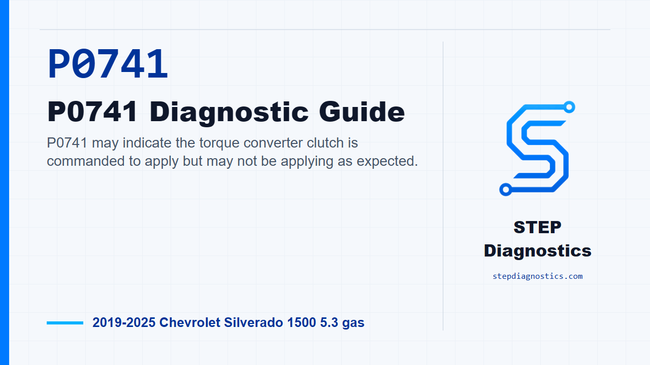 P0741 P0741 Diagnostic Guide for 2019-2025 Chevrolet Silverado 1500 5.3 gas