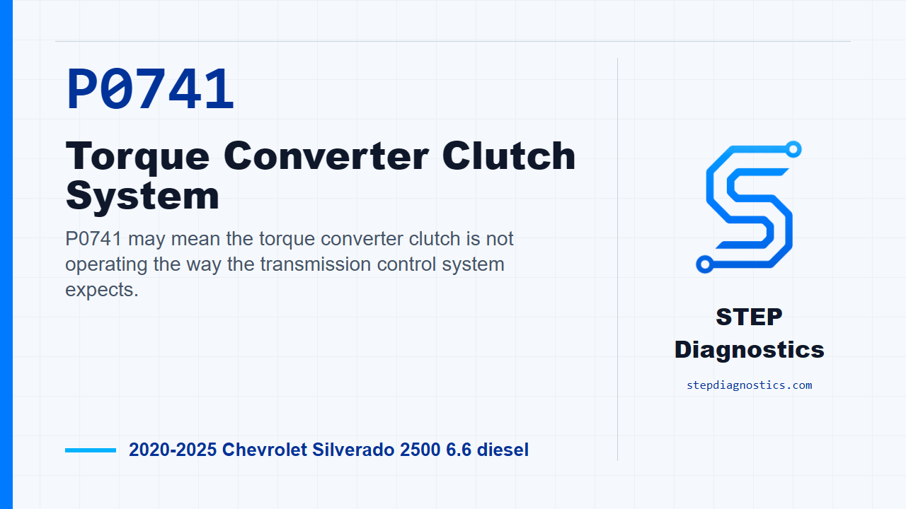 P0741 Torque Converter Clutch System diagnostic guide