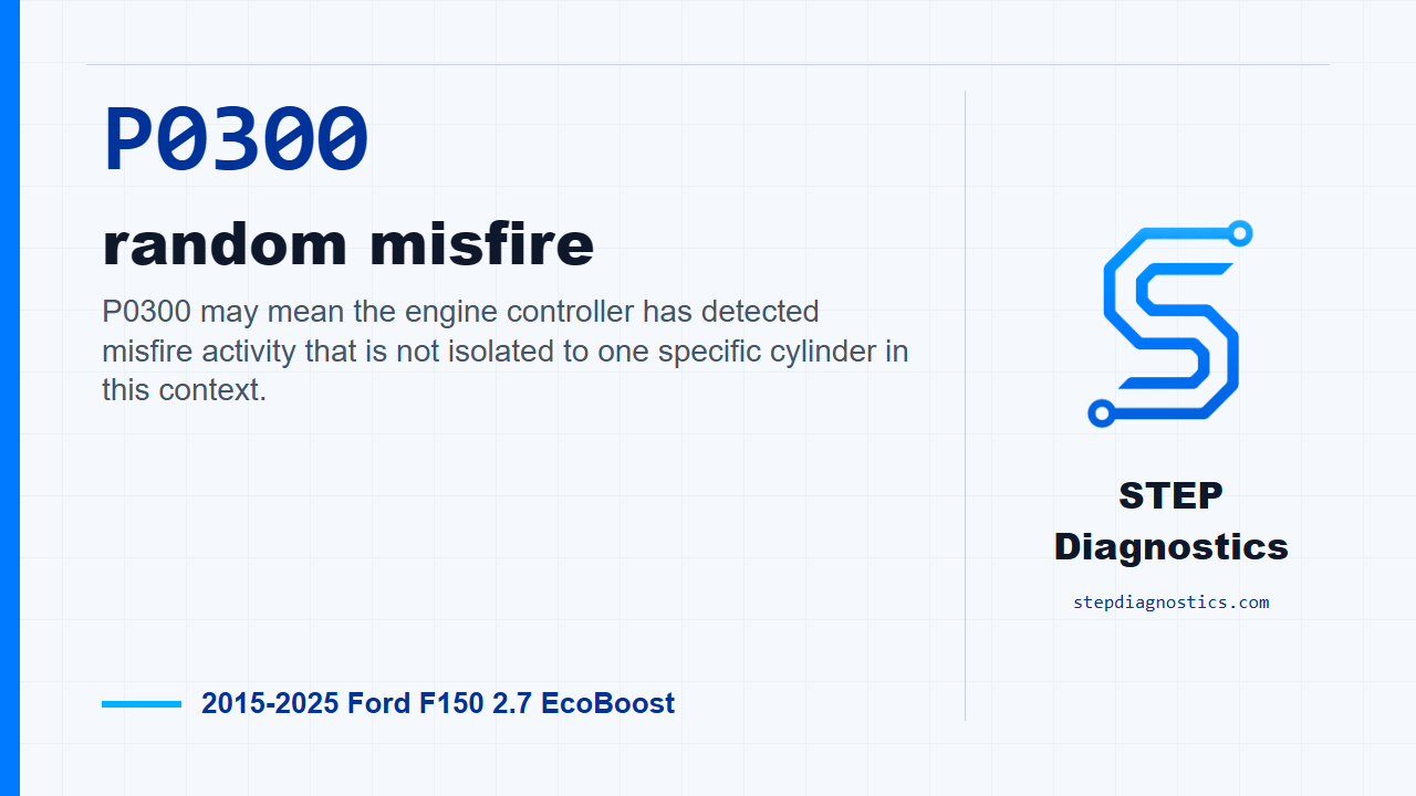 P0300 random misfire diagnostic guide