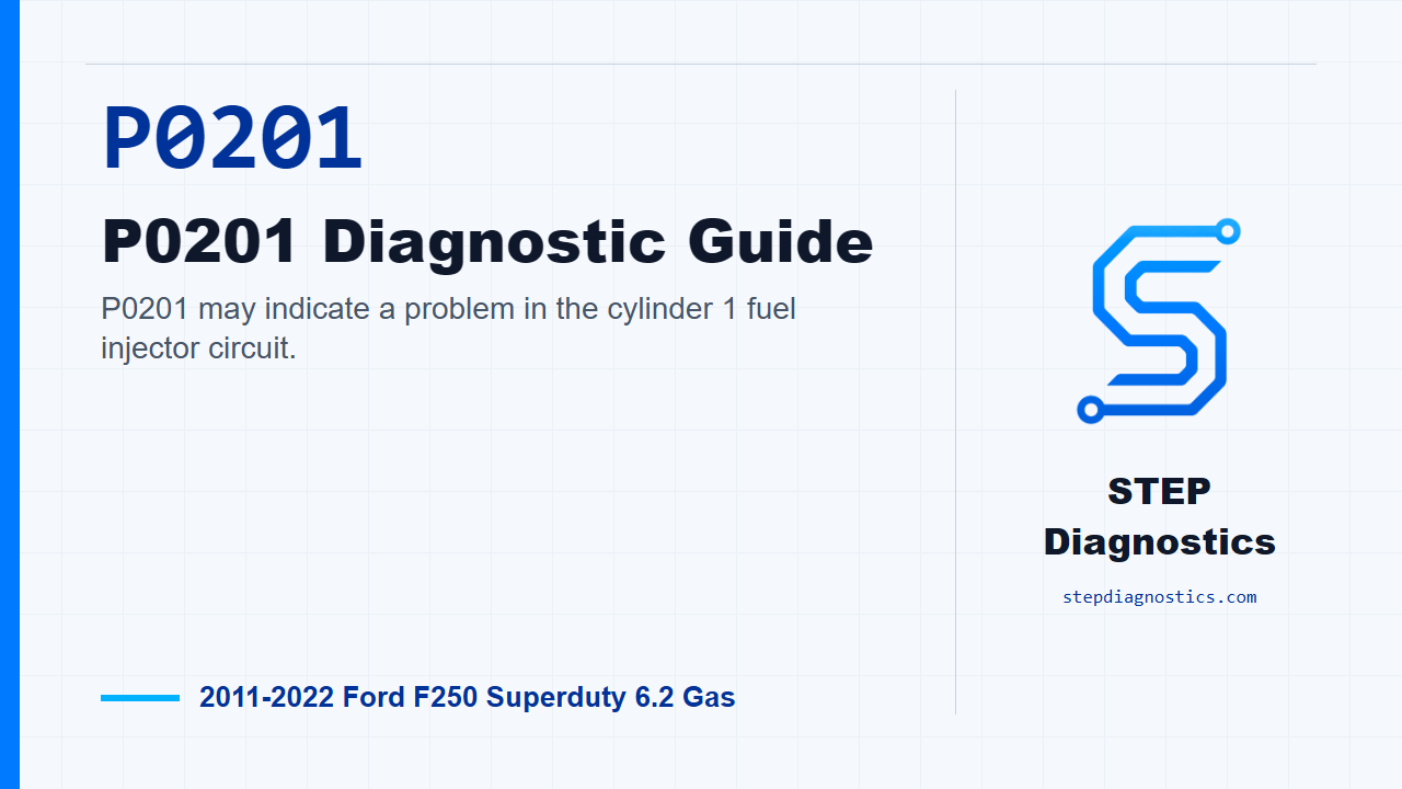 P0201 P0201 Diagnostic Guide for 2011-2022 Ford F250 Superduty 6.2 Gas