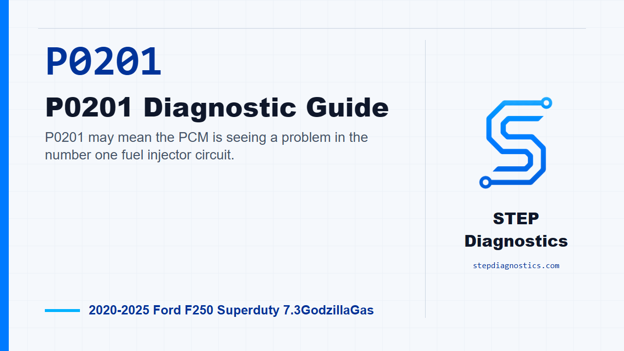 P0201 P0201 Diagnostic Guide for 2020-2025 Ford F250 Superduty 7.3GodzillaGas