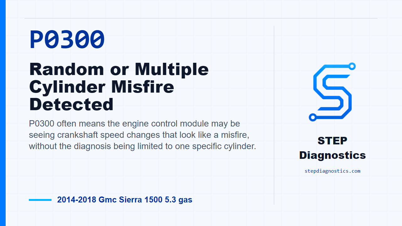 P0300 Random or Multiple Cylinder Misfire Detected for 2014-2018 Gmc Sierra 1500 5.3 gas