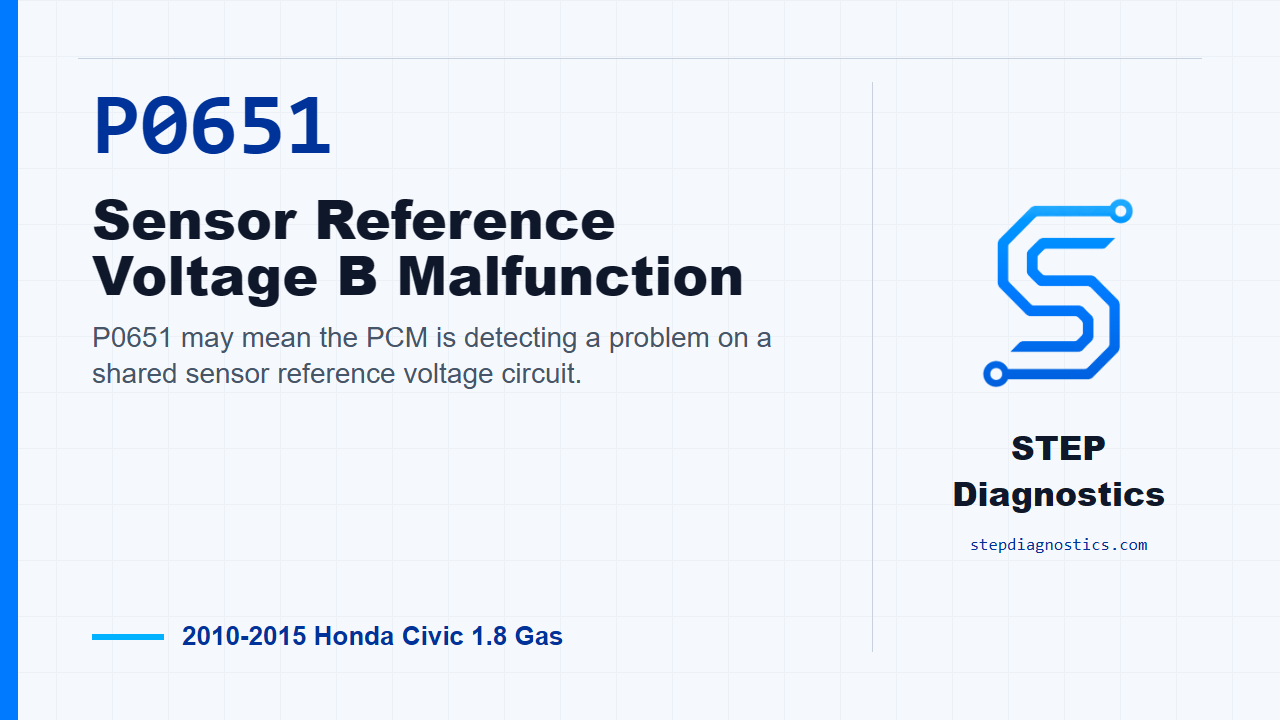 P0651 Sensor Reference Voltage B Malfunction diagnostic guide