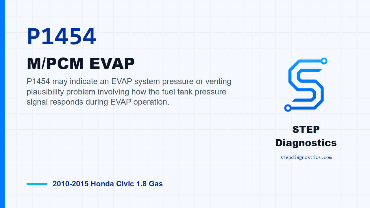 P1454 M/PCM EVAP for 2010-2015 Honda Civic 1.8 Gas
