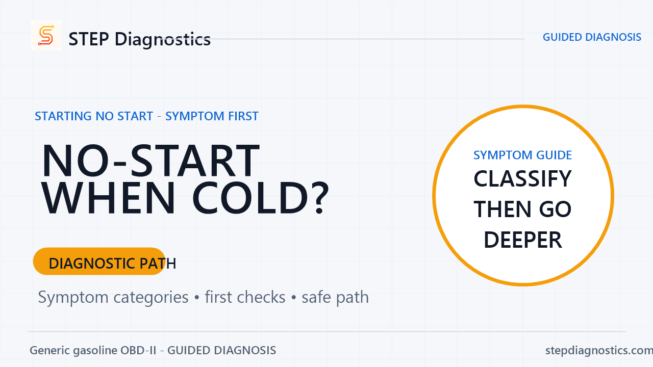 No-Start Only When the Engine Is Cold diagnostic guide cover