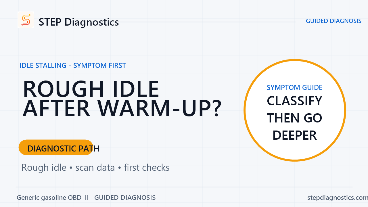 Rough Idle Only After the Engine Warms Up diagnostic guide cover