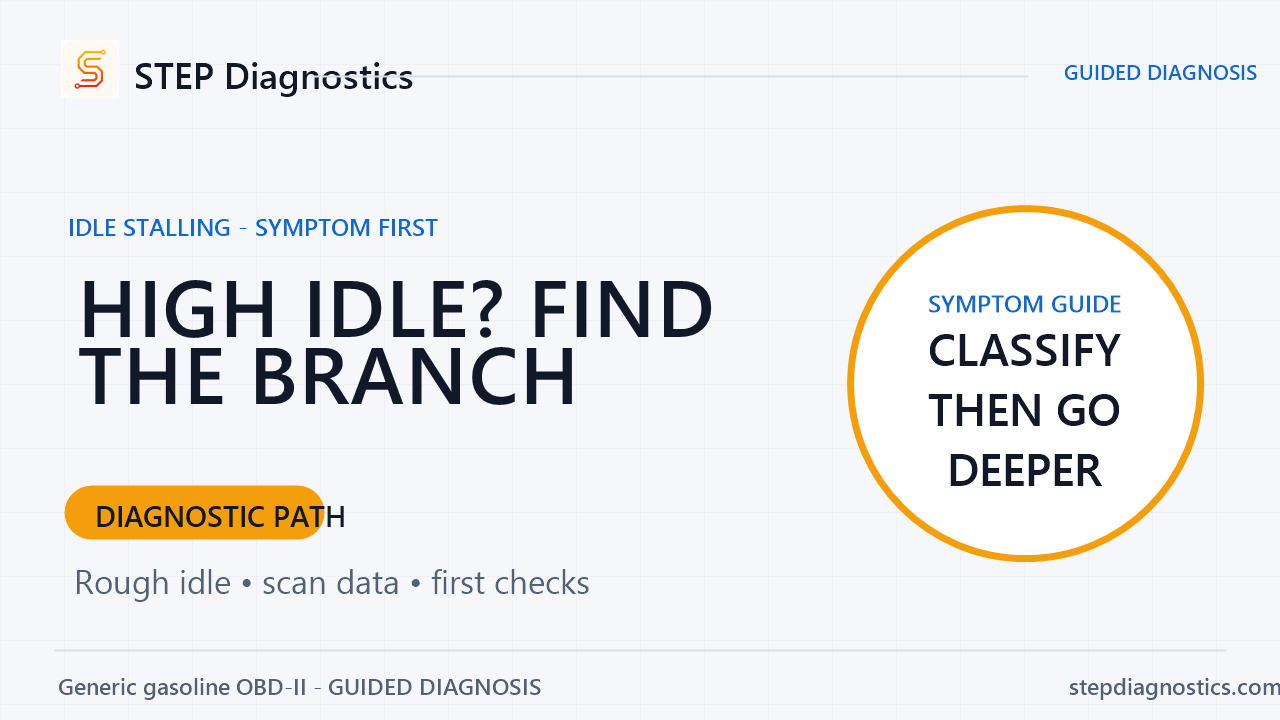 High Idle Diagnostic Path diagnostic guide cover