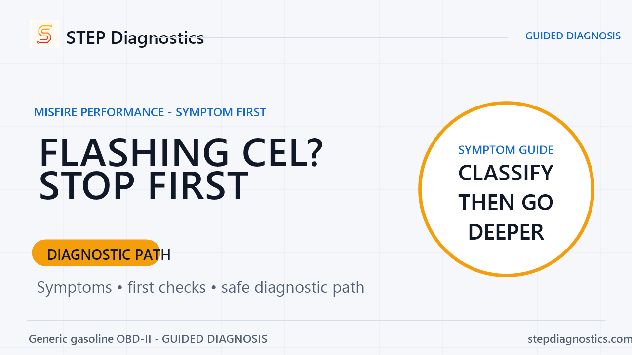 The Check Engine Light Is Flashing: What to Do First diagnostic guide cover