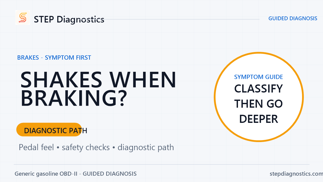 Steering Wheel Shakes While Braking: Diagnostic Path diagnostic guide cover